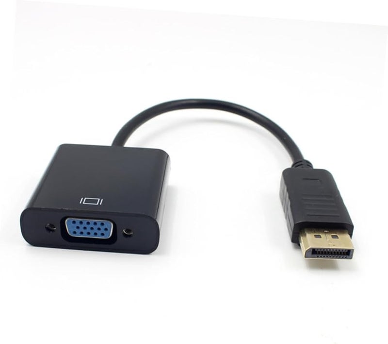 Uonlytech DisplayPort to VGA Female Adapter Converter Black with USB Cable Multi Display Support - Image 3